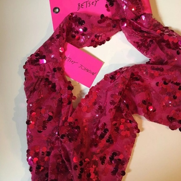 BETSEY JOHNSON Fun Fancy Sequin Infinity Scarf - Picture 2 of 4